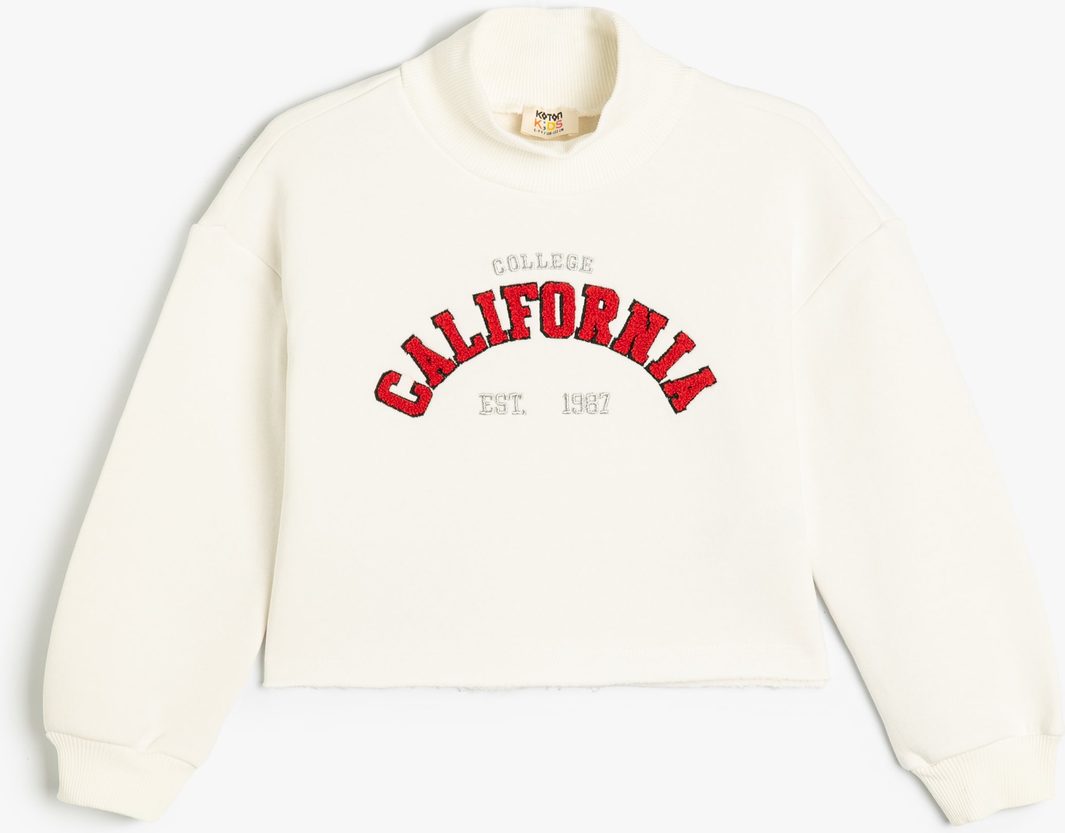 Koton Sweatshirt Standkragen Mit Appliquedetail Sweatshirt