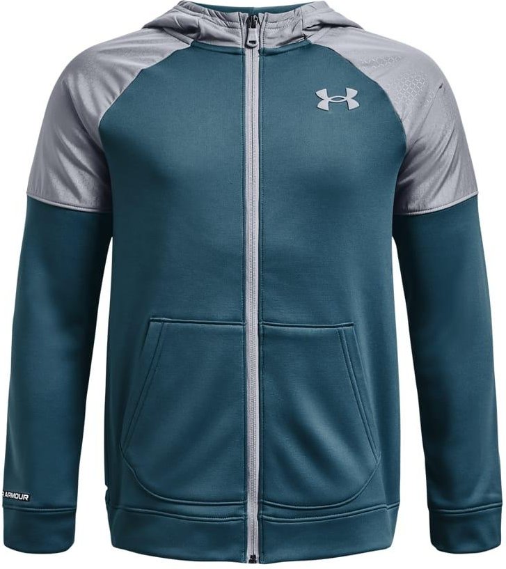 Under Armour - Jacke für Kinder,Durchgehender Reißverschluss, Fleece (Blau)