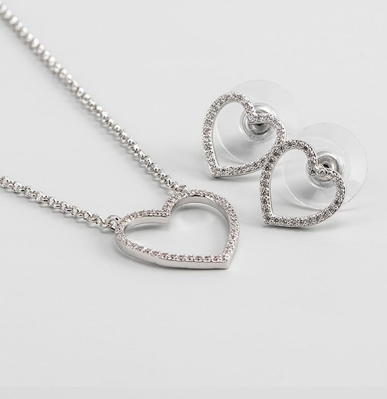 US Polo Assn Jewellery Dafne Rhodium Parure