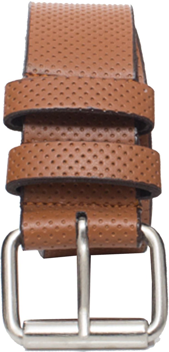 Kruze Herren Tan geprägter Ledergürtel