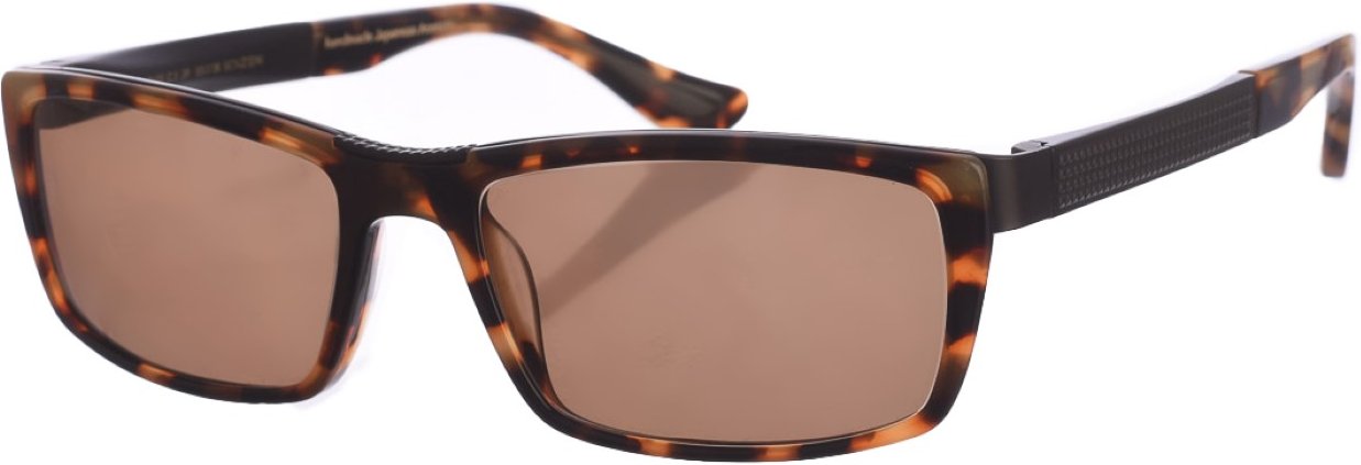 Rechteckige Sonnenbrille aus Acetat und Metall Z433 Herren