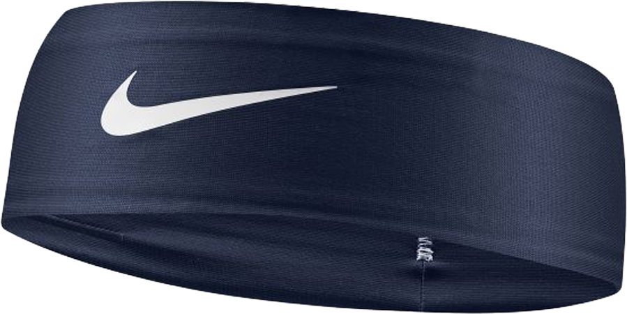 Nike Dri-FIT Stirnband (Marineblau/Weiß)