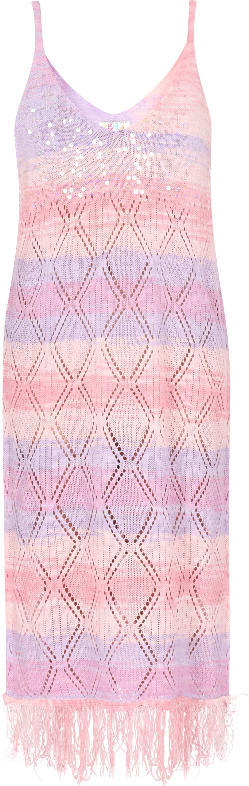 IZIA Kleid Frauen rosa mehrfarbig