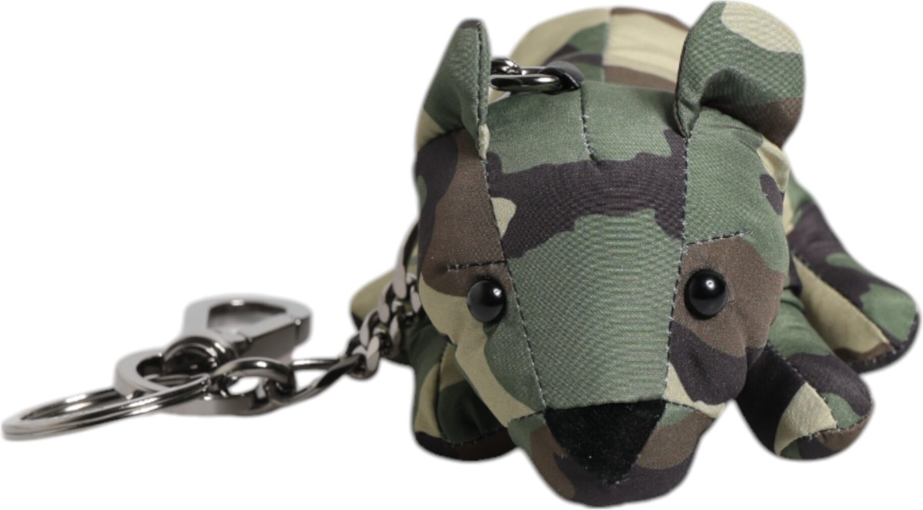 Mehrfarbiger Camouflage-Tier-Silhouette-Schlüsselanhänger