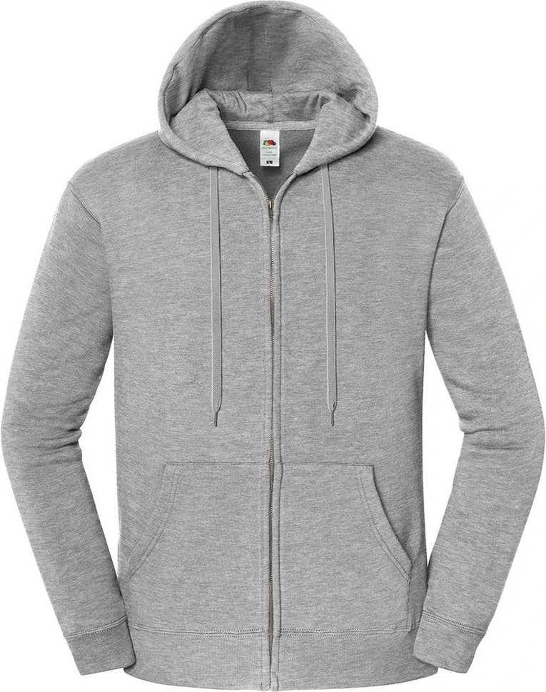 Fruit of the Loom - "Iconic Premium" Hoodie mit durchgehendem Reißverschluss für Herren/Damen Unisex (Sportliches Heathe...