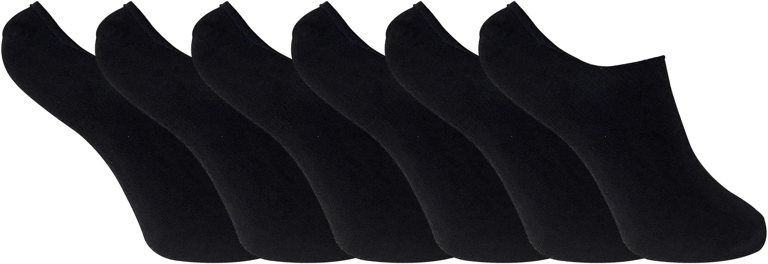 Thumbnail - 6er Pack Damen Bambus Liner Knöchelsocken mit Grip
