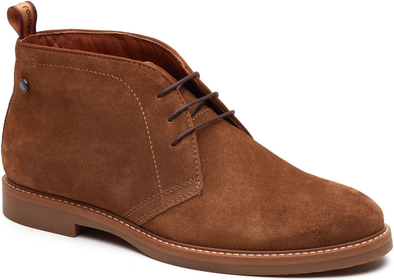 Base London Carlton Chukka-Lederstiefel für Herren in Ingwer-Optik