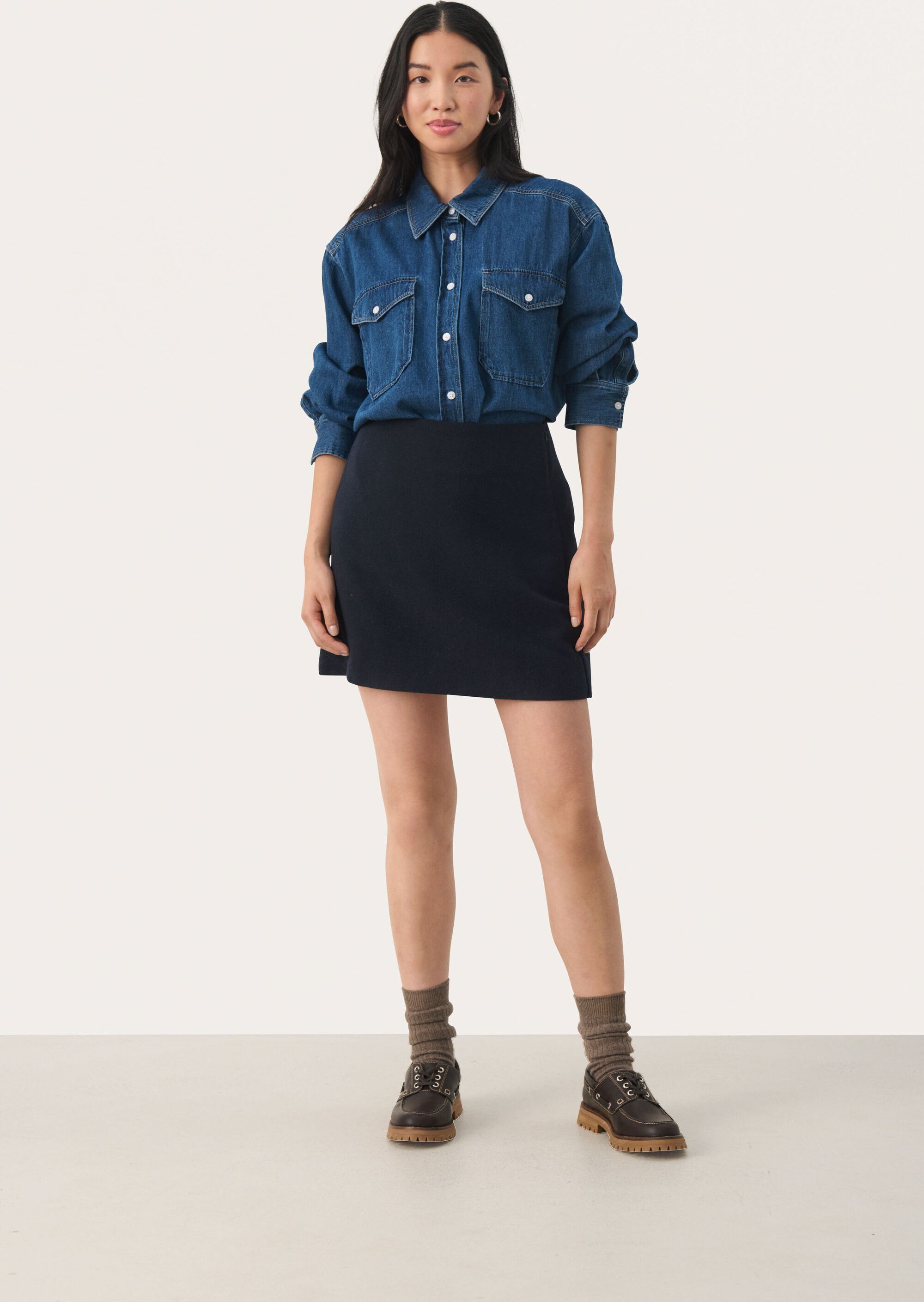 Rock Feminine Form Dark Navy