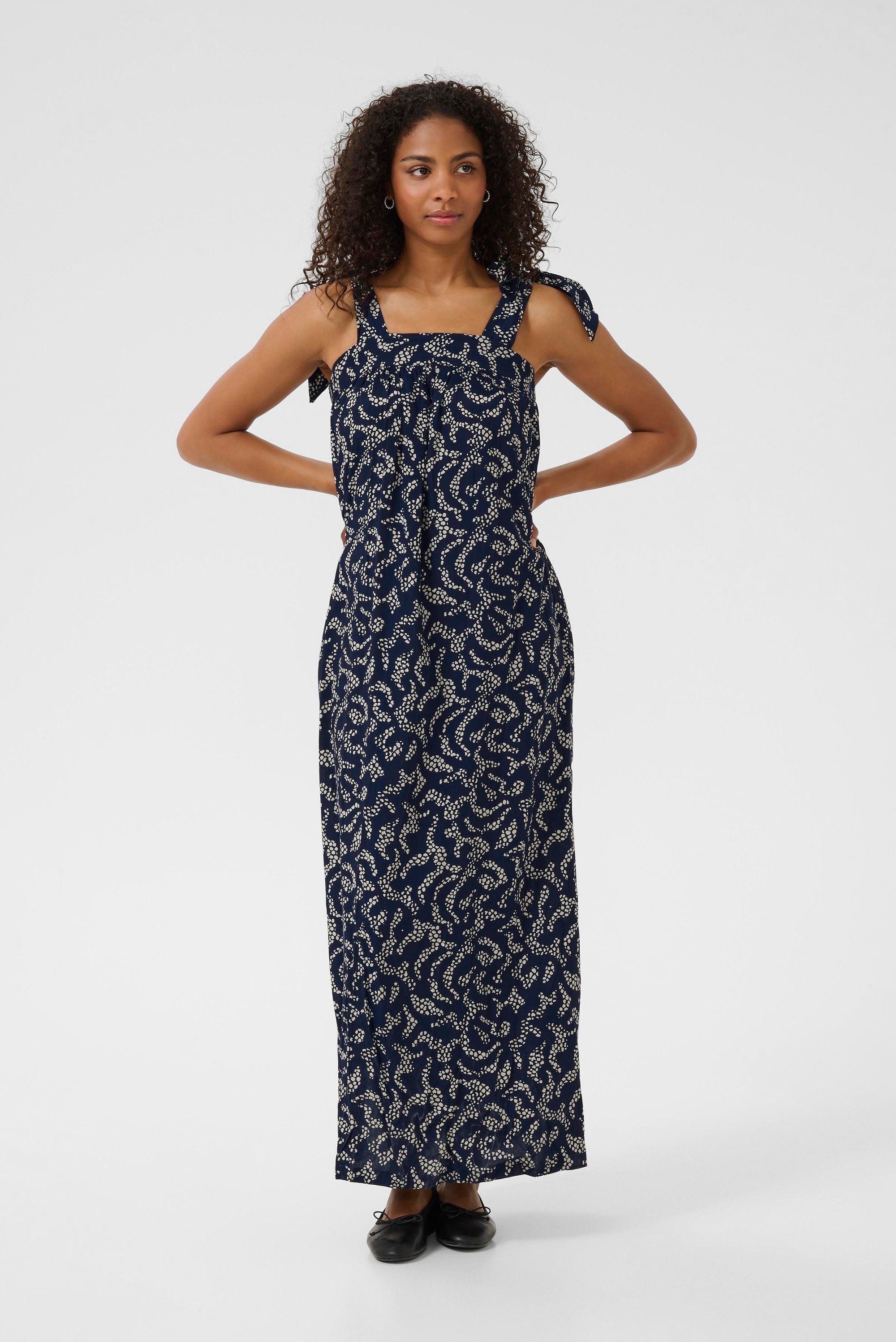 Thumbnail - Kleid Loose fit Midnight Marine Lace Print marine