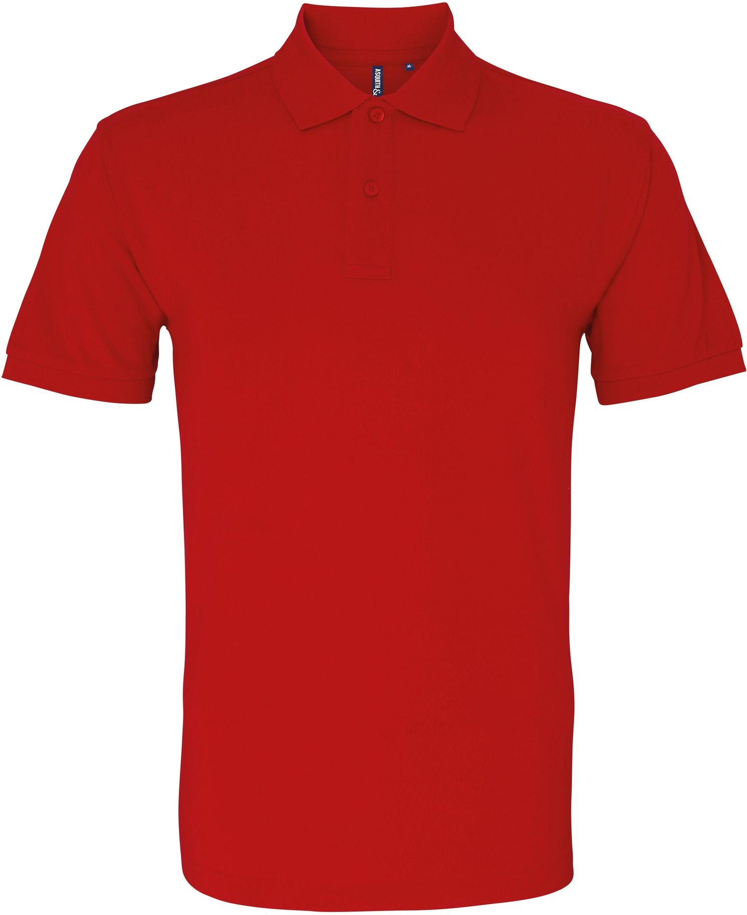 Asquith & Fox Herren Bio-Poloshirt in klassischer Passform (kirschrot)