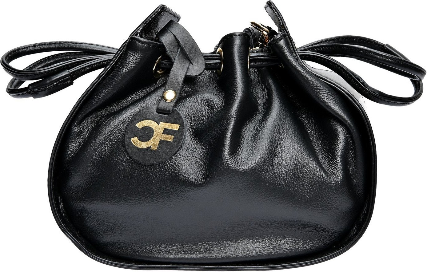 Carla Ferreri Schwarz Rindsledertasche