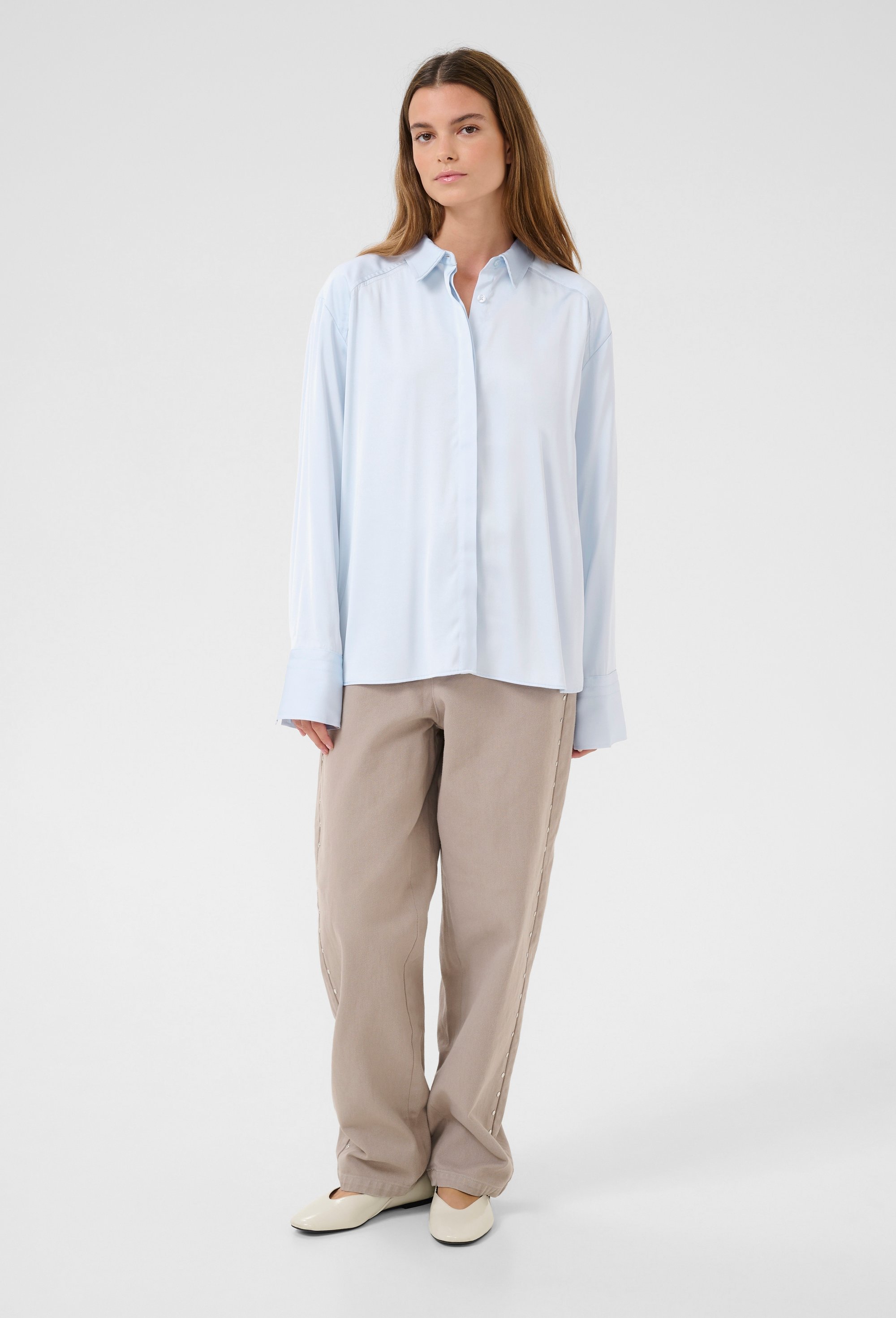 Langarm - Hemd Feminine Halogen Blue