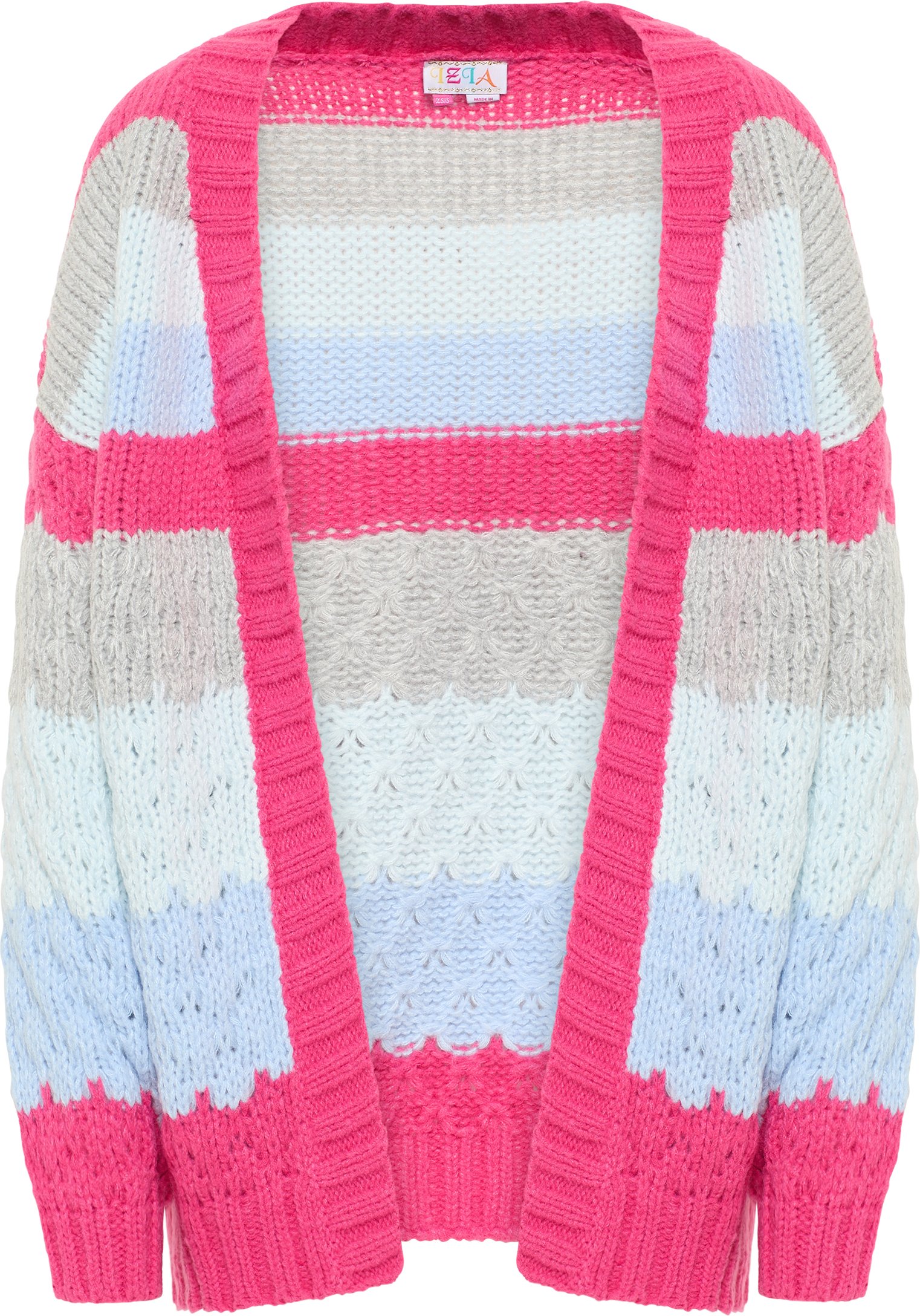 IZIA Offener Cardigan Damen Rosa