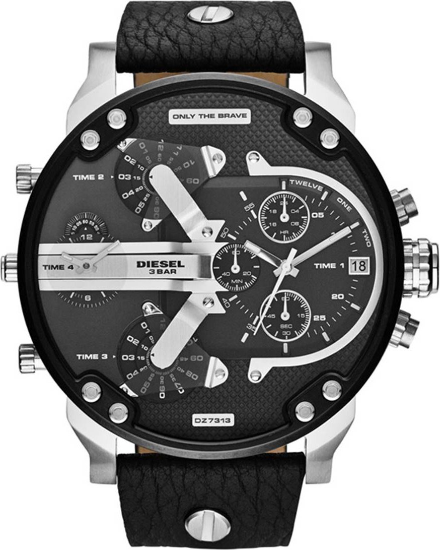Diesel Mr. Daddy 2.0 Schwarz Herren Armbanduhr DZ7313