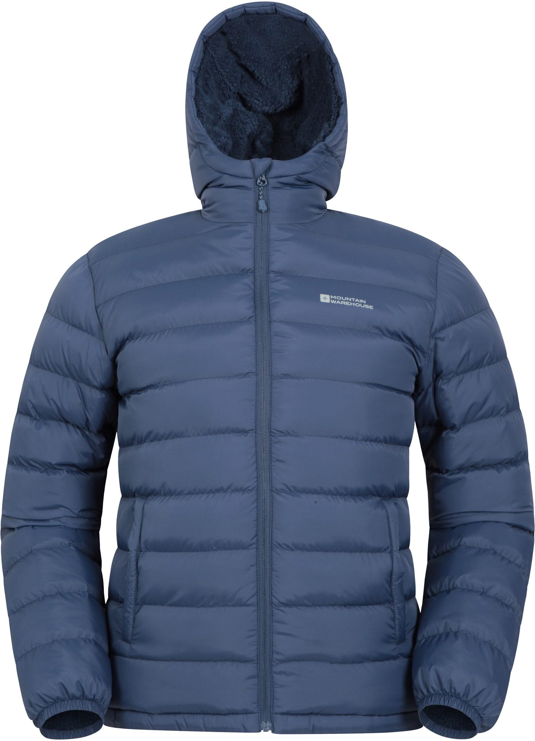 Mountain Warehouse Mens Seasons Kunstfell gefüttert gepolsterte Jacke (Navy)