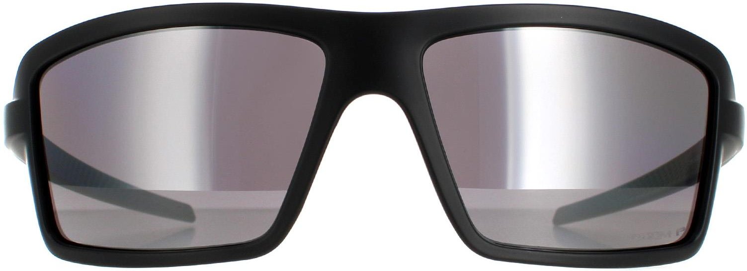 Oakley Wrap Mens Matte schwarz Prizm schwarz polarisierten Kabeln