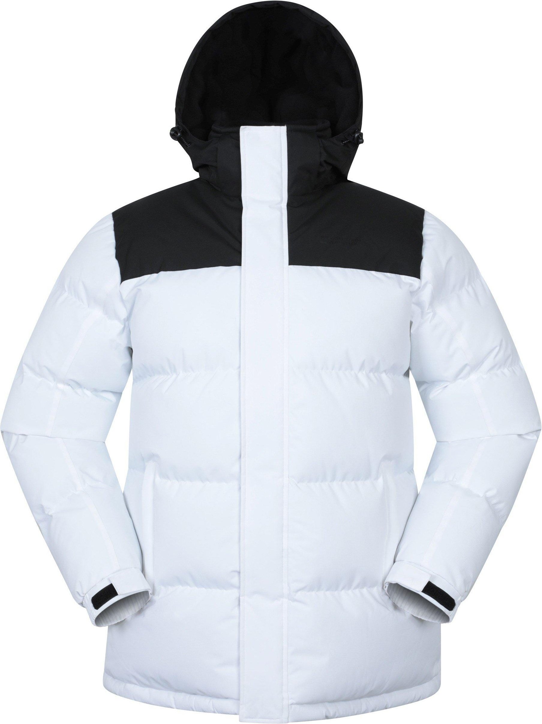 Mountain Warehouse - "Snow" Steppjacke für Herren (Schwarz/Weiß)