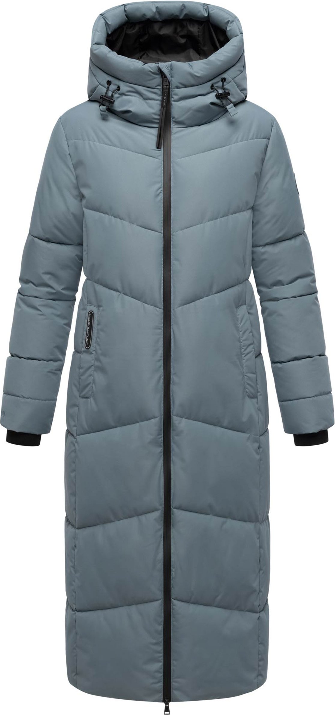 Marikoo Damen Steppmantel Firella mit Kapuze & Zwei-Wege-Reißverschluss