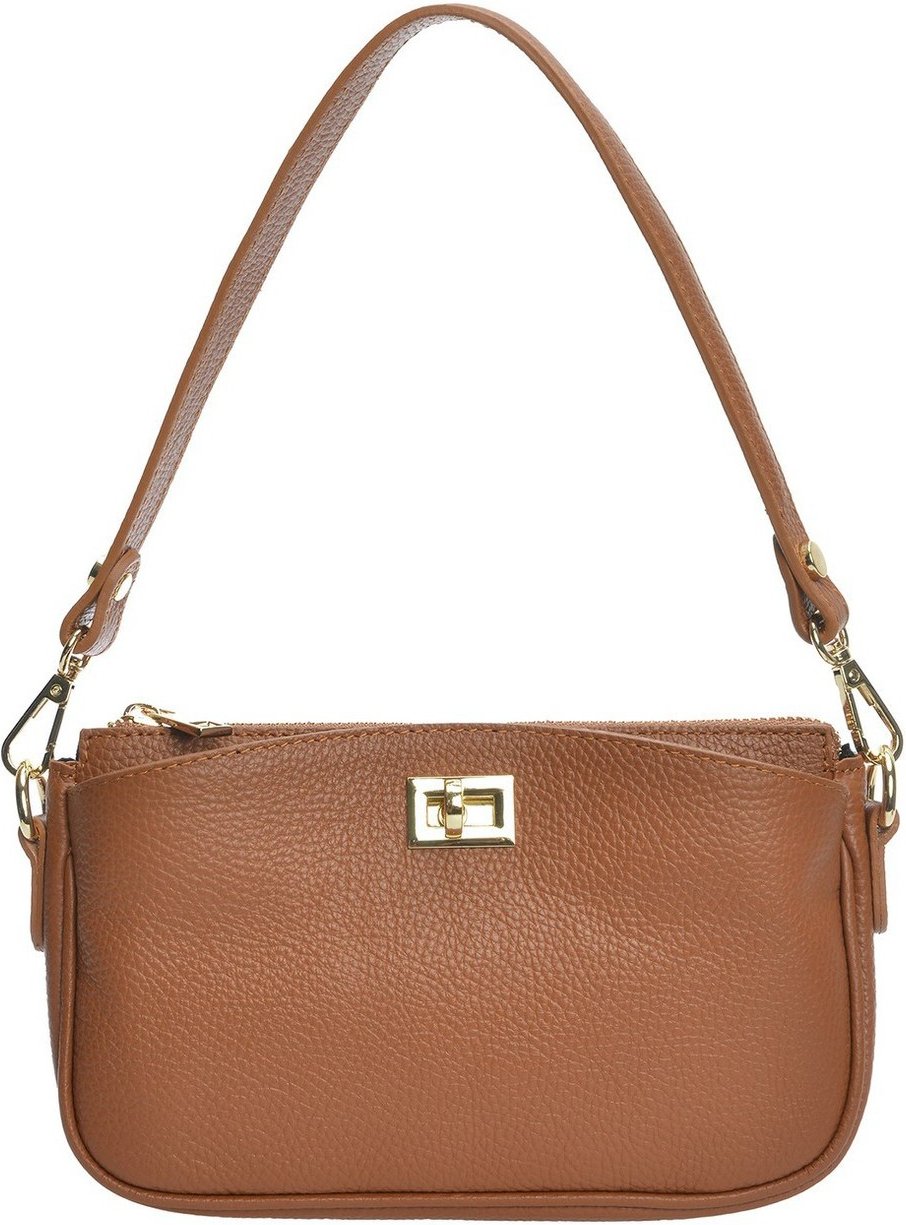 Anna Luchini Braune Lederhandtasche