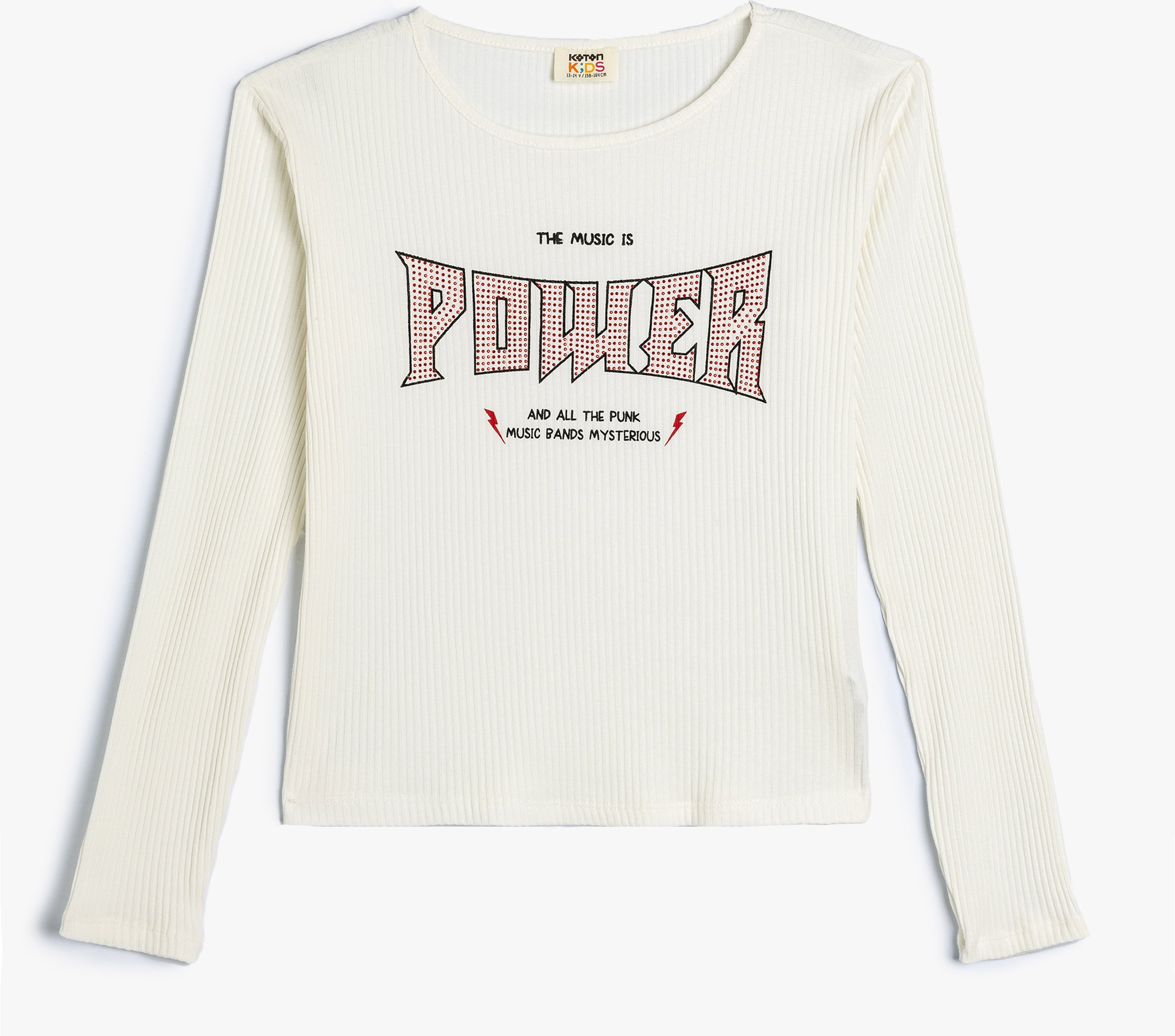 Koton T-shirt Rundhalsausschnitt Langärmelig T-shirt