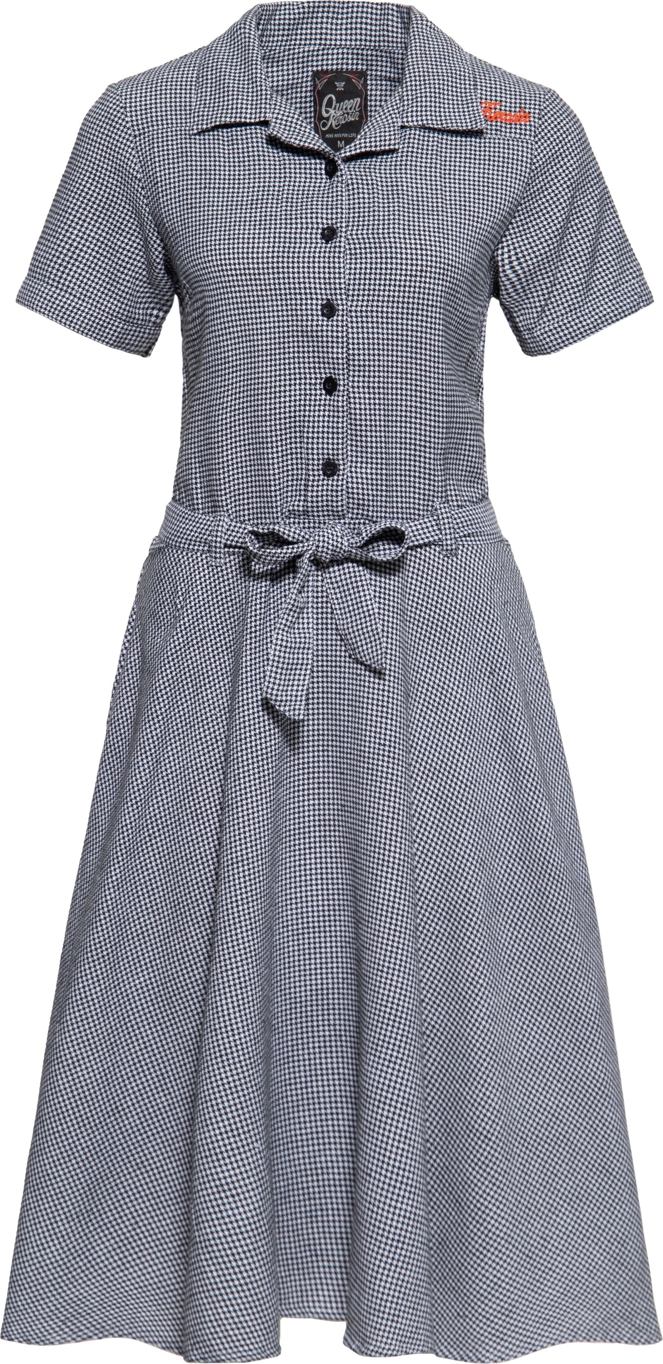 Queen Kerosin Damen Swing Kleid grau