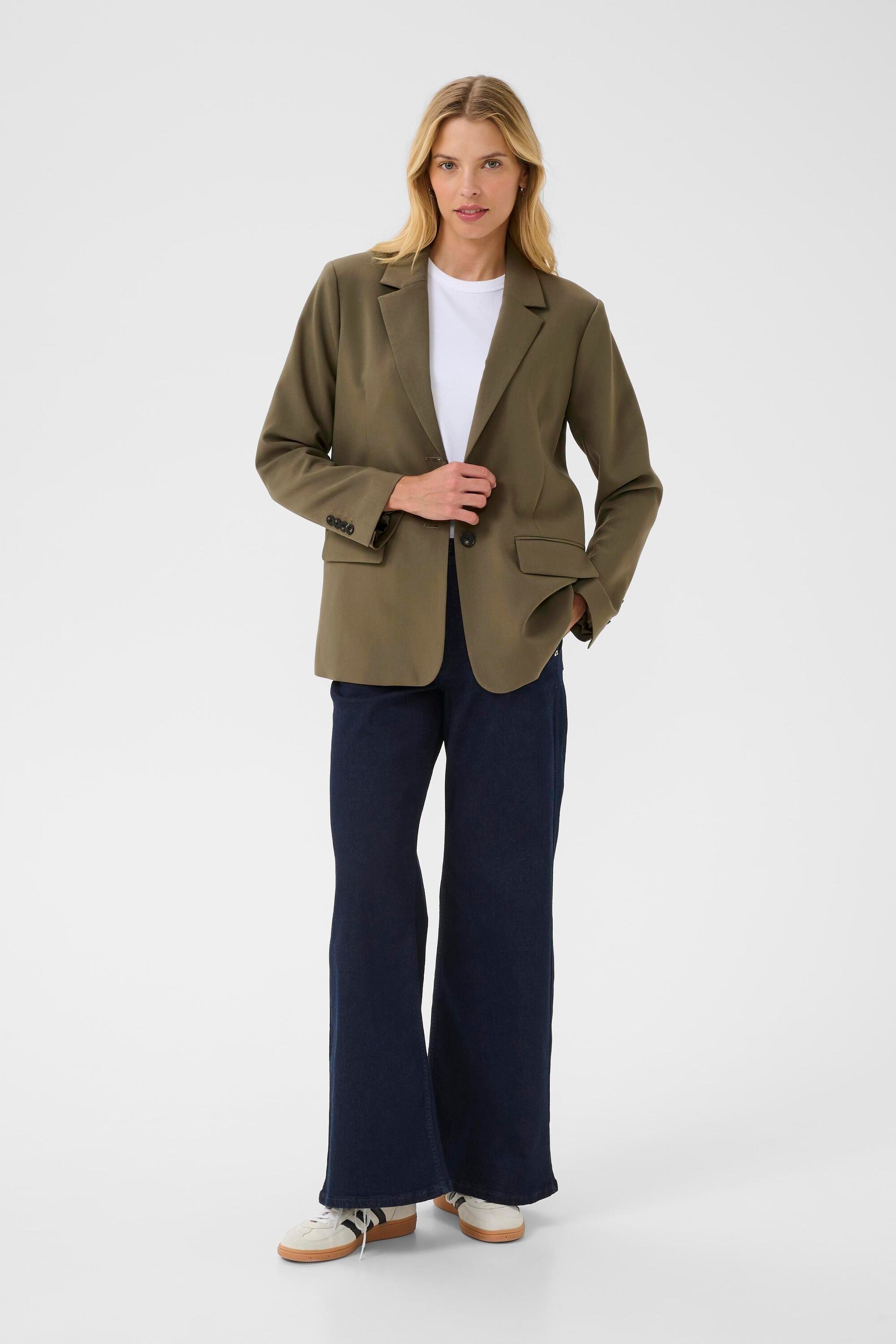Blazer NaraPW Gerade Passform khaki