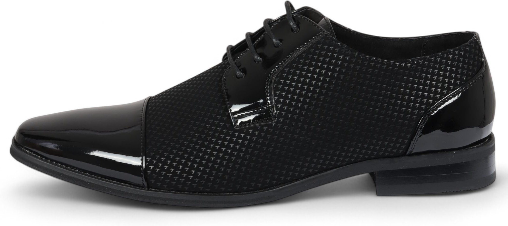 Formelle Oxford-Derby-Schuhe aus schwarzem Leder für Herren