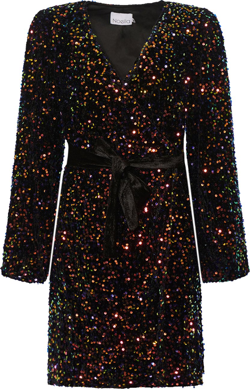 Teagan Wickelkleid in Schwarz