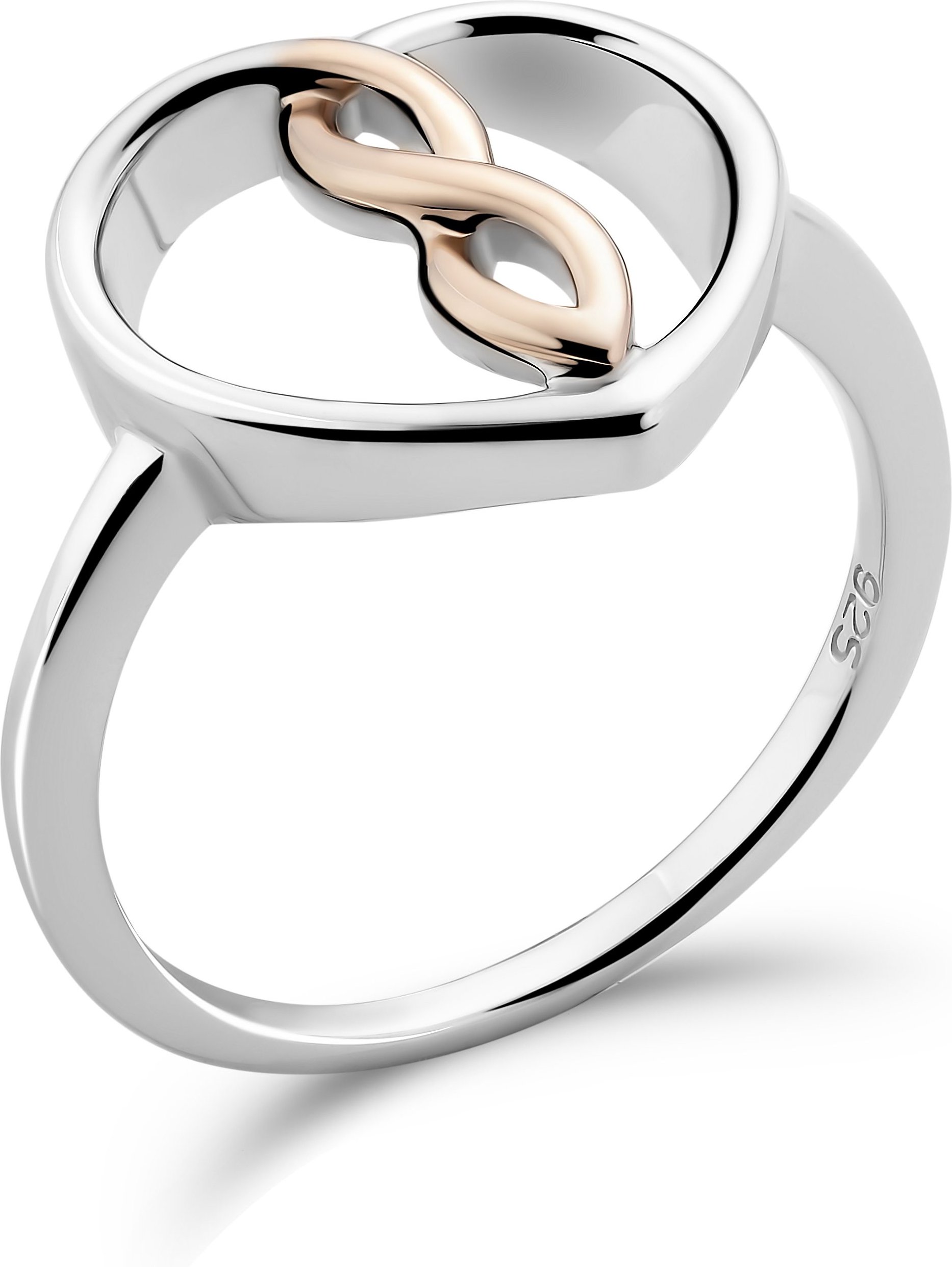 Orphelia Damen-Ring Sterling-Silber 925 – Silber/Rosé ZR-7475