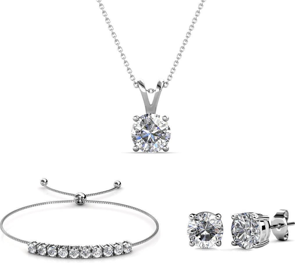 Crystal Mia Sets - Silber und Kristall