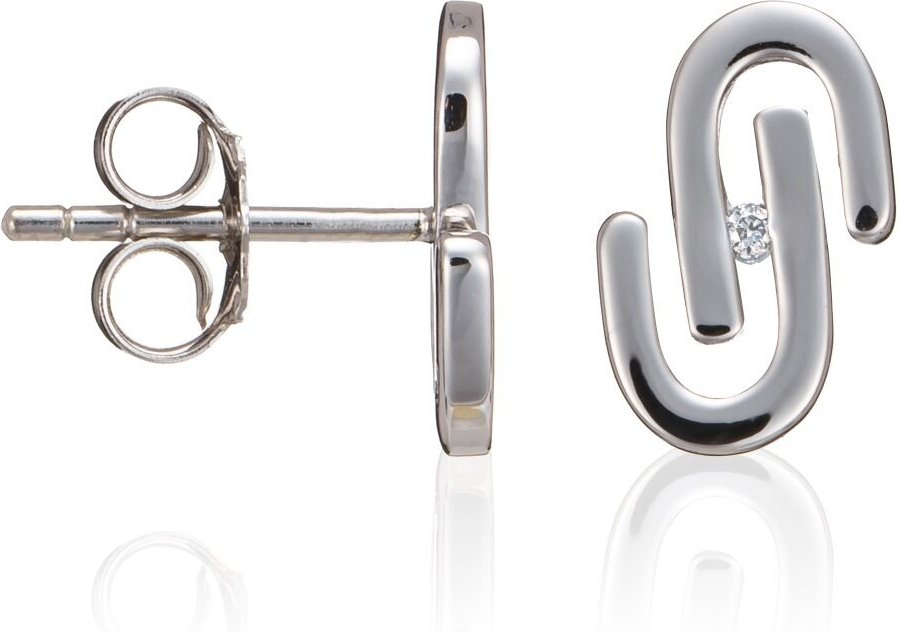 Orphelia Ohrstecker für Damen, 925 Sterlingsilber, Silber ZO-5003