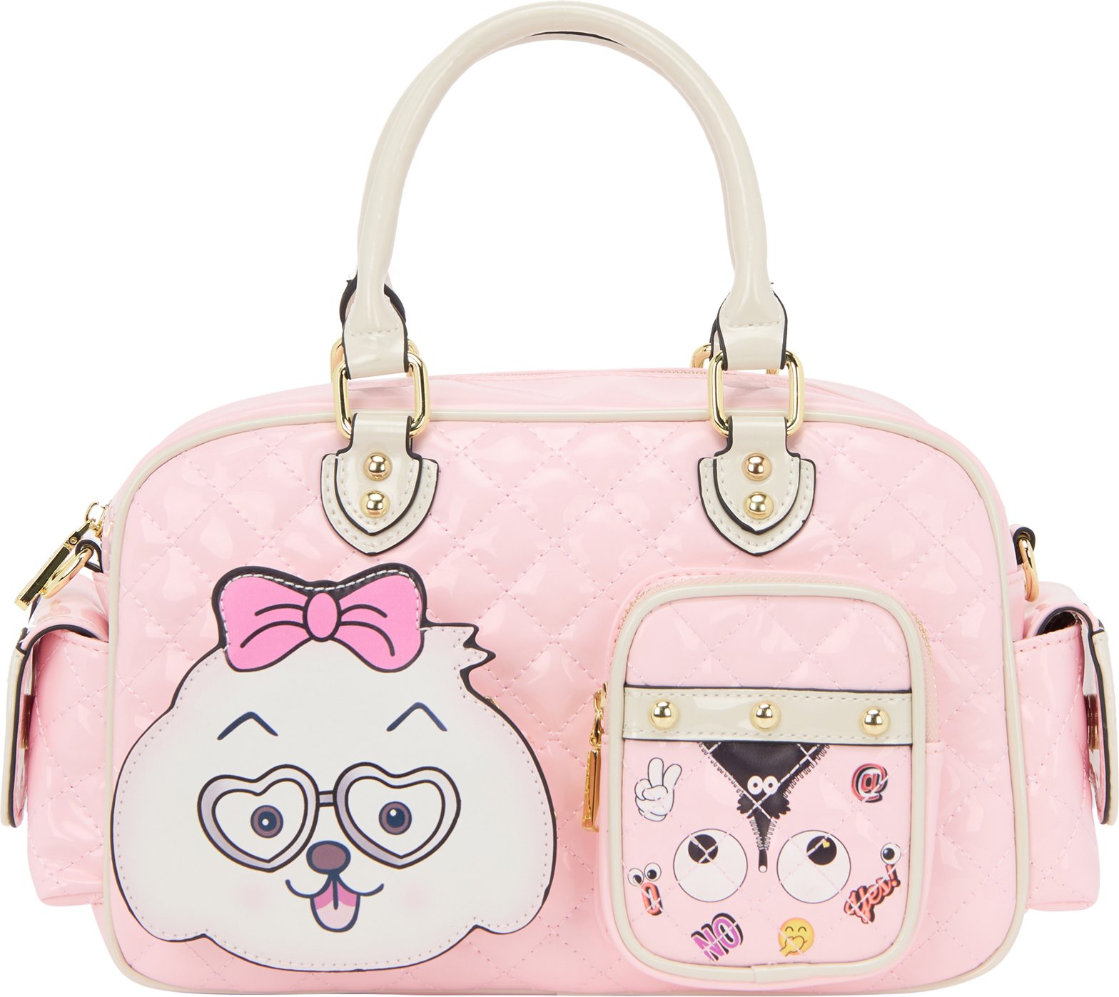 Mymo Handtasche Handtasche Frauen rosa weiß