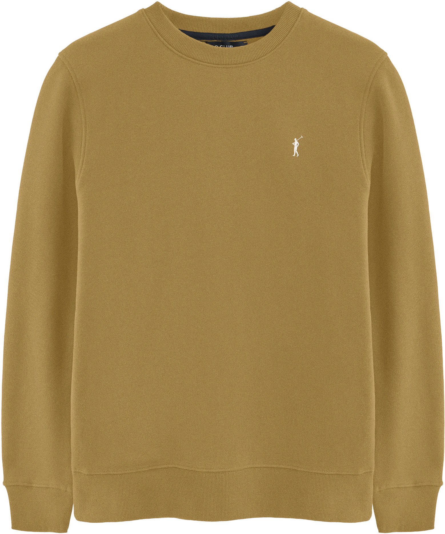 Sweatshirt senffarben im Relaxed Fit mit Rigby Go-Logo