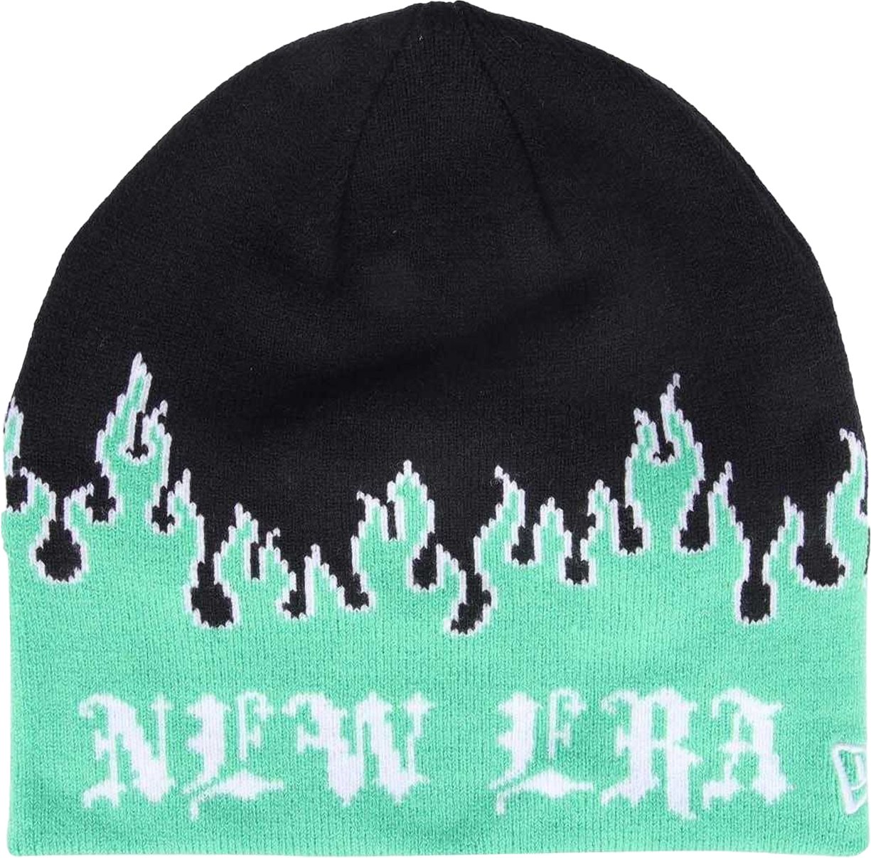 New Era - Mütze Flammenschädel für Herren (Grün/Schwarz)