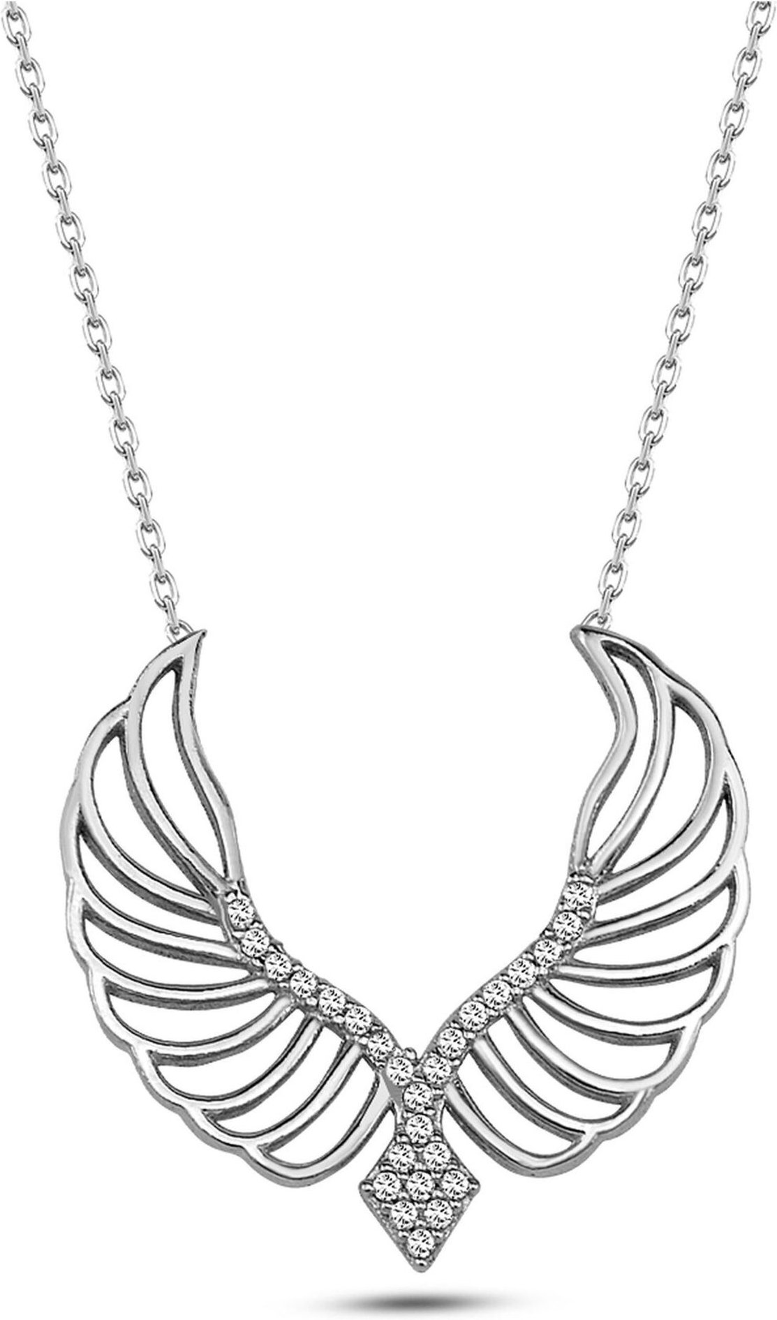 Dkeniz Anhänger mit Kette 925/- Sterling Silber Modern Design Silberkette