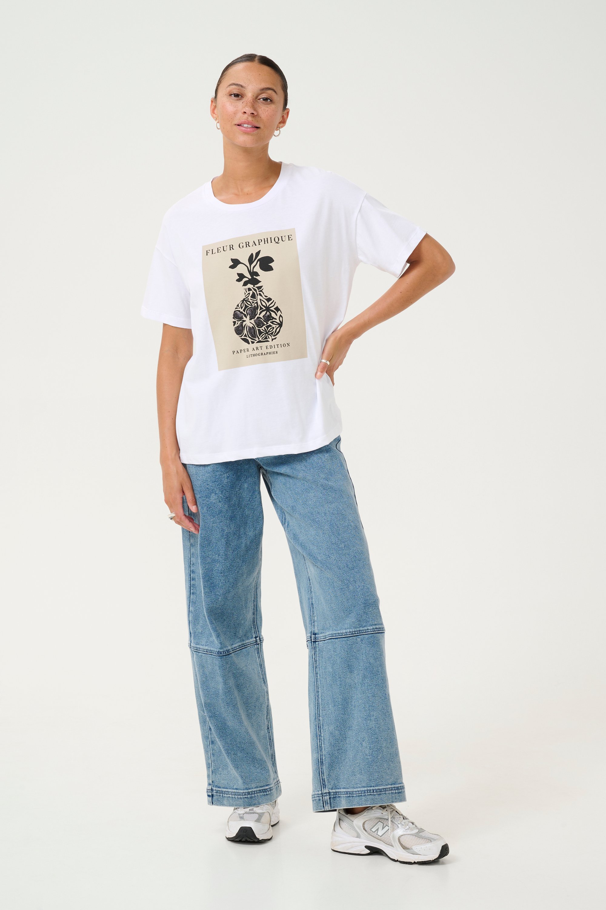 T-shirt Oversize fit Optical White