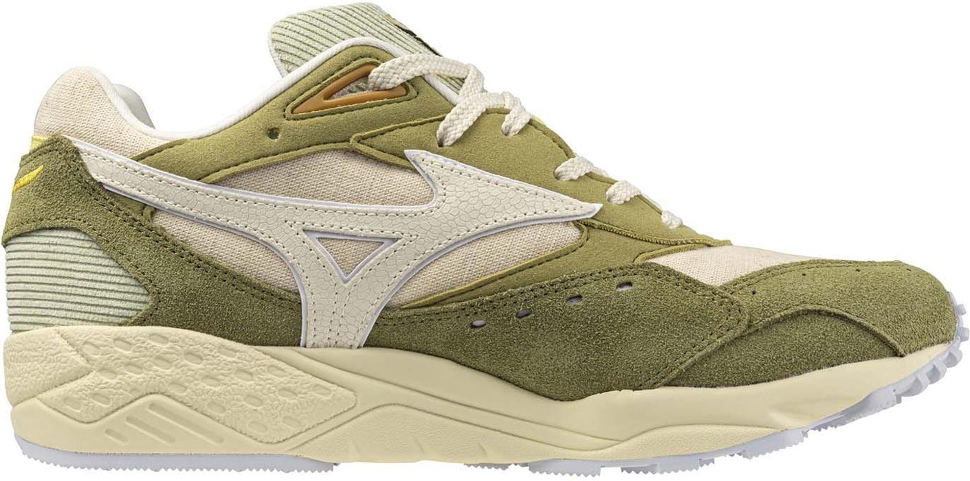 Mizuno - Herren Schuhe "Contender Sportstyle", Wildleder (Grün/Weiß)