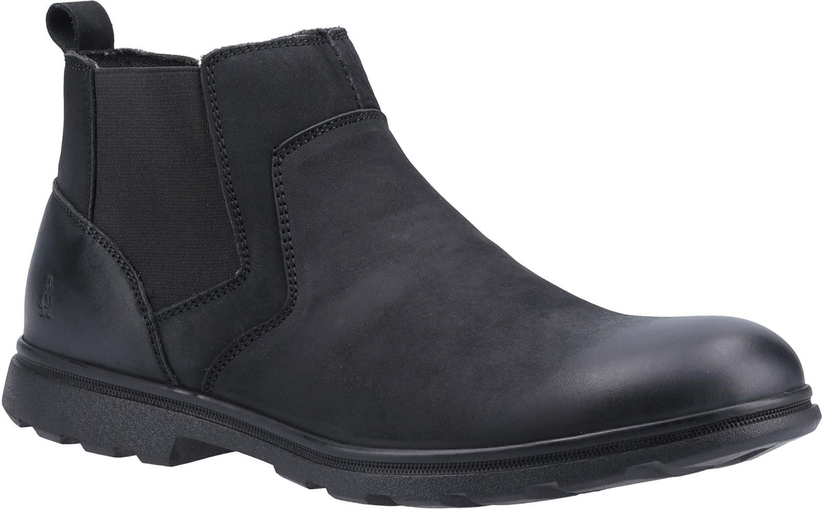 Thumbnail - Hush Puppies Herren Tyrone Nappaleder Stiefel (Schwarz)
