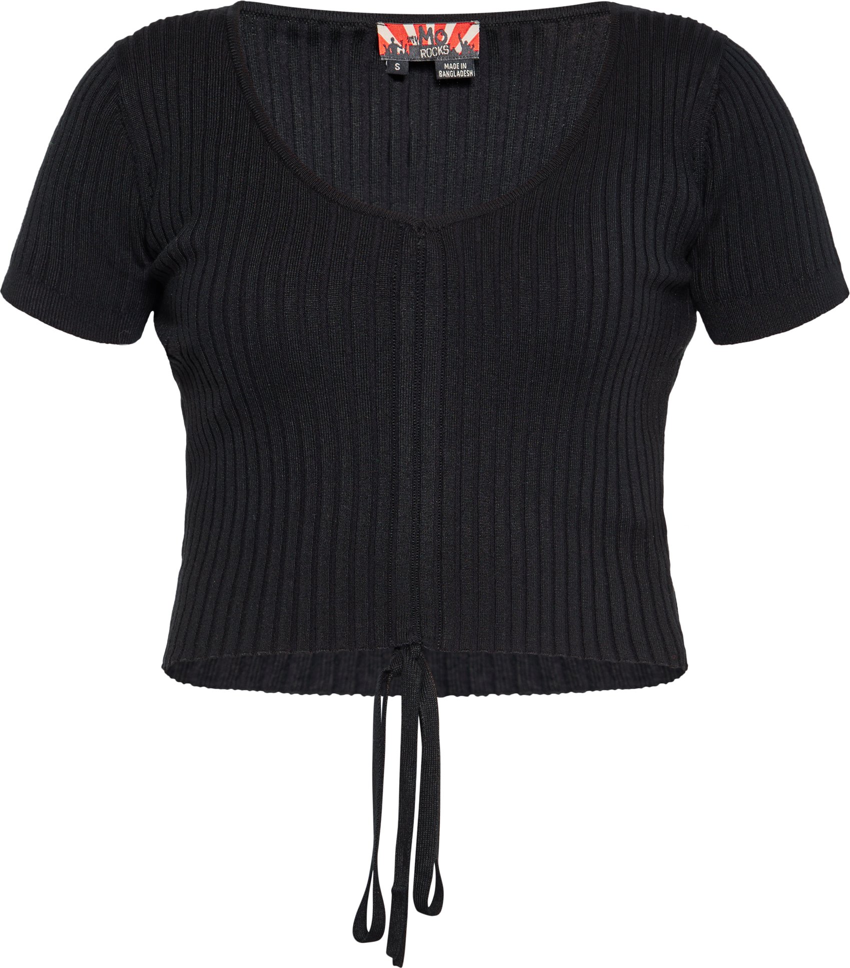 Mymo Crop-Top Damen schwarz