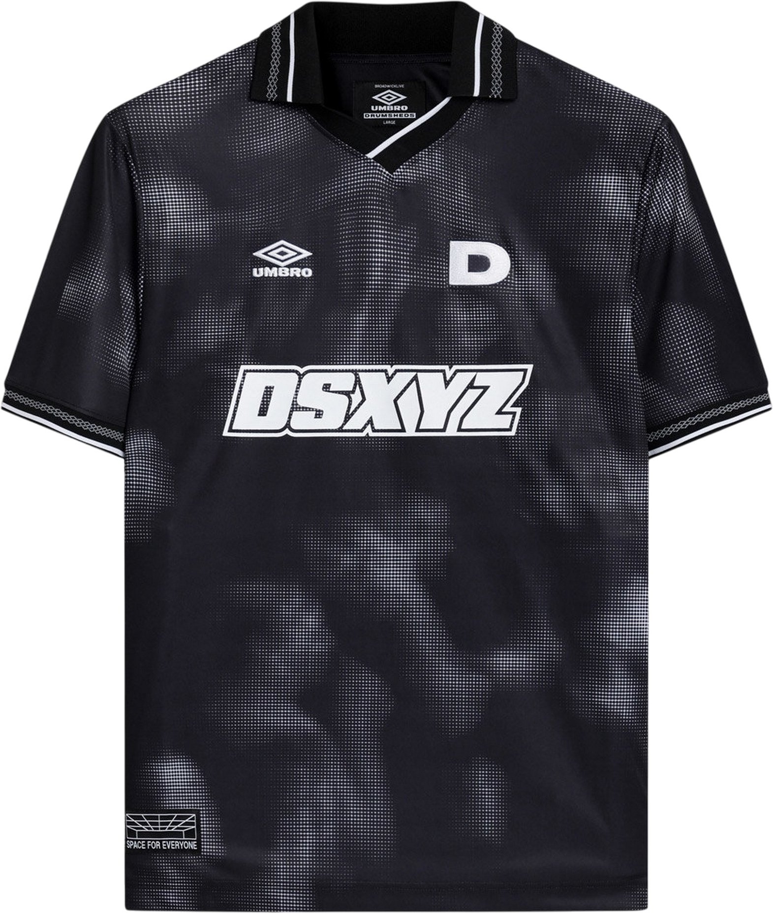 Umbro - "Drumsheds" Fußballtrikot für Herren/Damen Unisex (Grau/Schwarz)