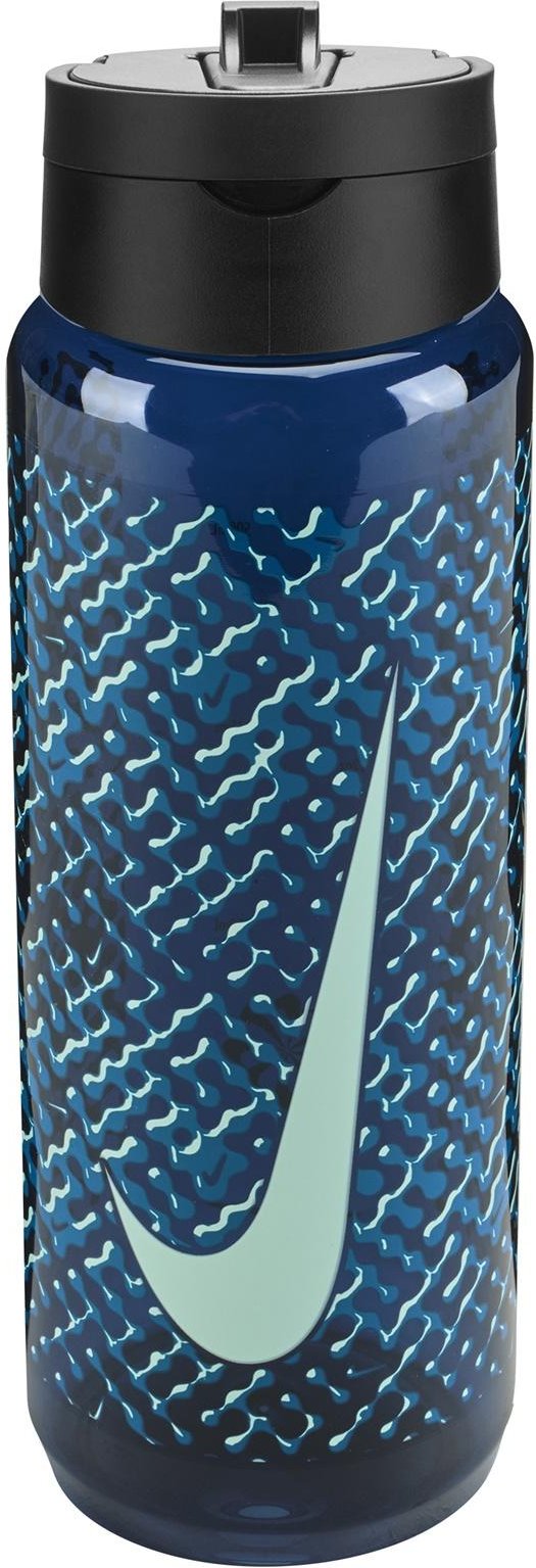 Nike - "Renew Recharge" Strohflasche, 680ml (Transparent Blue)