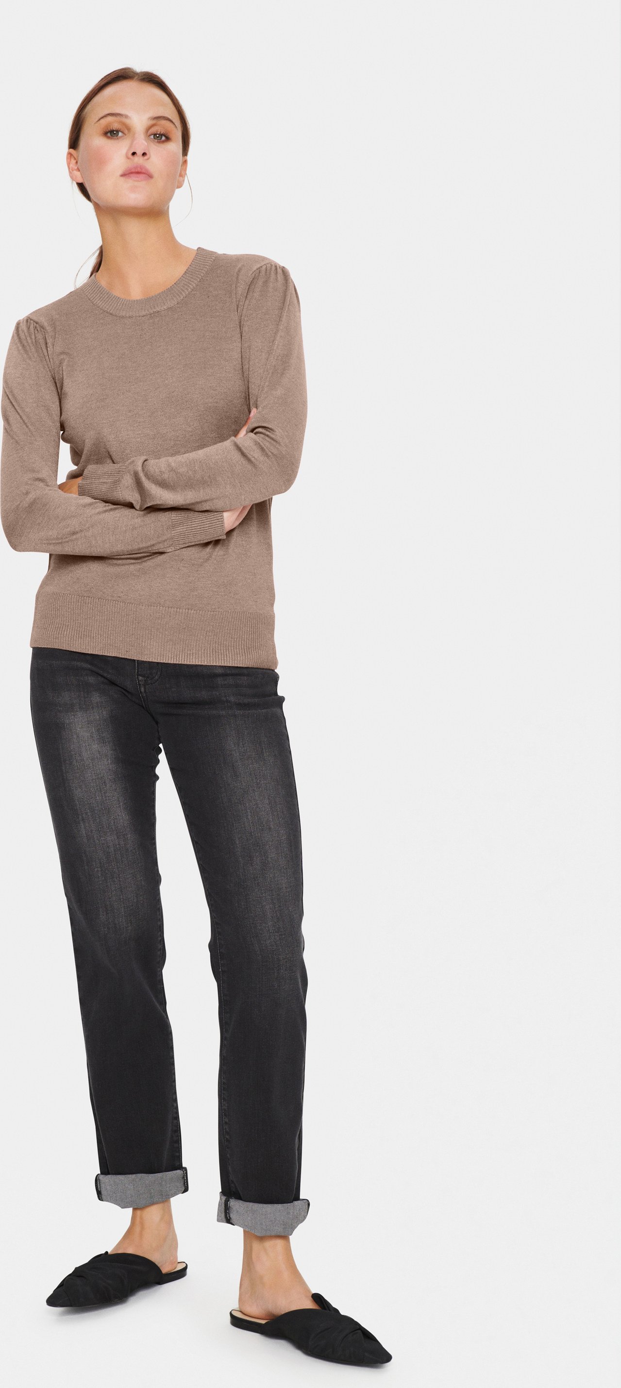 Poncho MilaSZ Gerade Passform beige