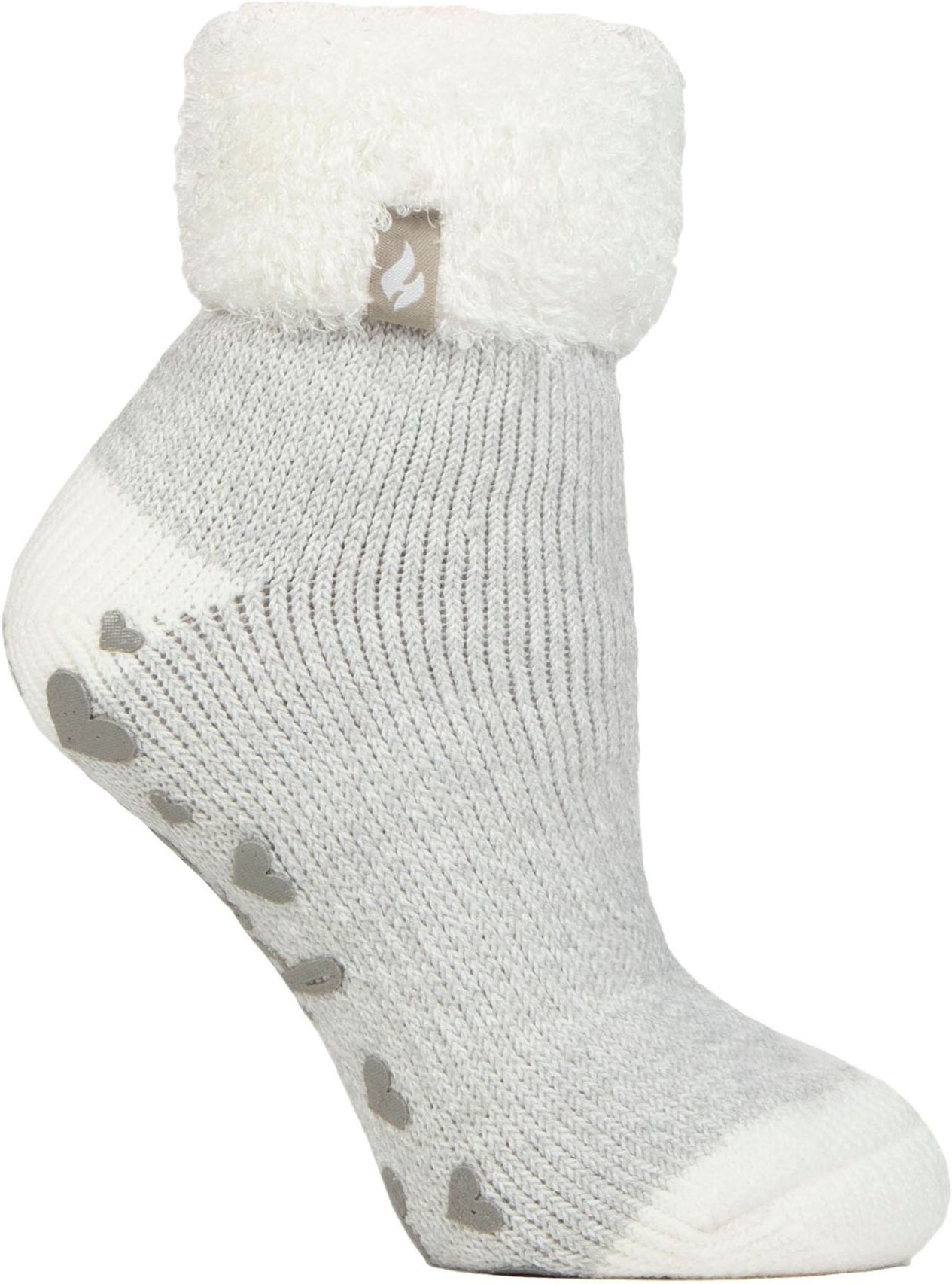 Damen Rippstrick-Bündchen Thermo-Bett-Socken zum Entspannen