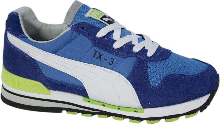 PUMA TX-3 Schnüre-up blau Leder Textile Herren Trainer 341044 71 B24C