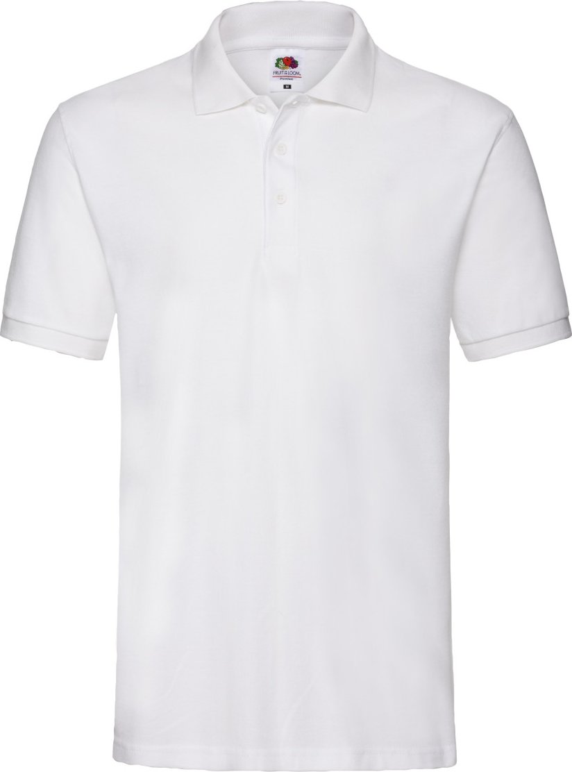 Fruit of the Loom - "Premium" Poloshirt für Herren/Damen Unisex (Weiß)