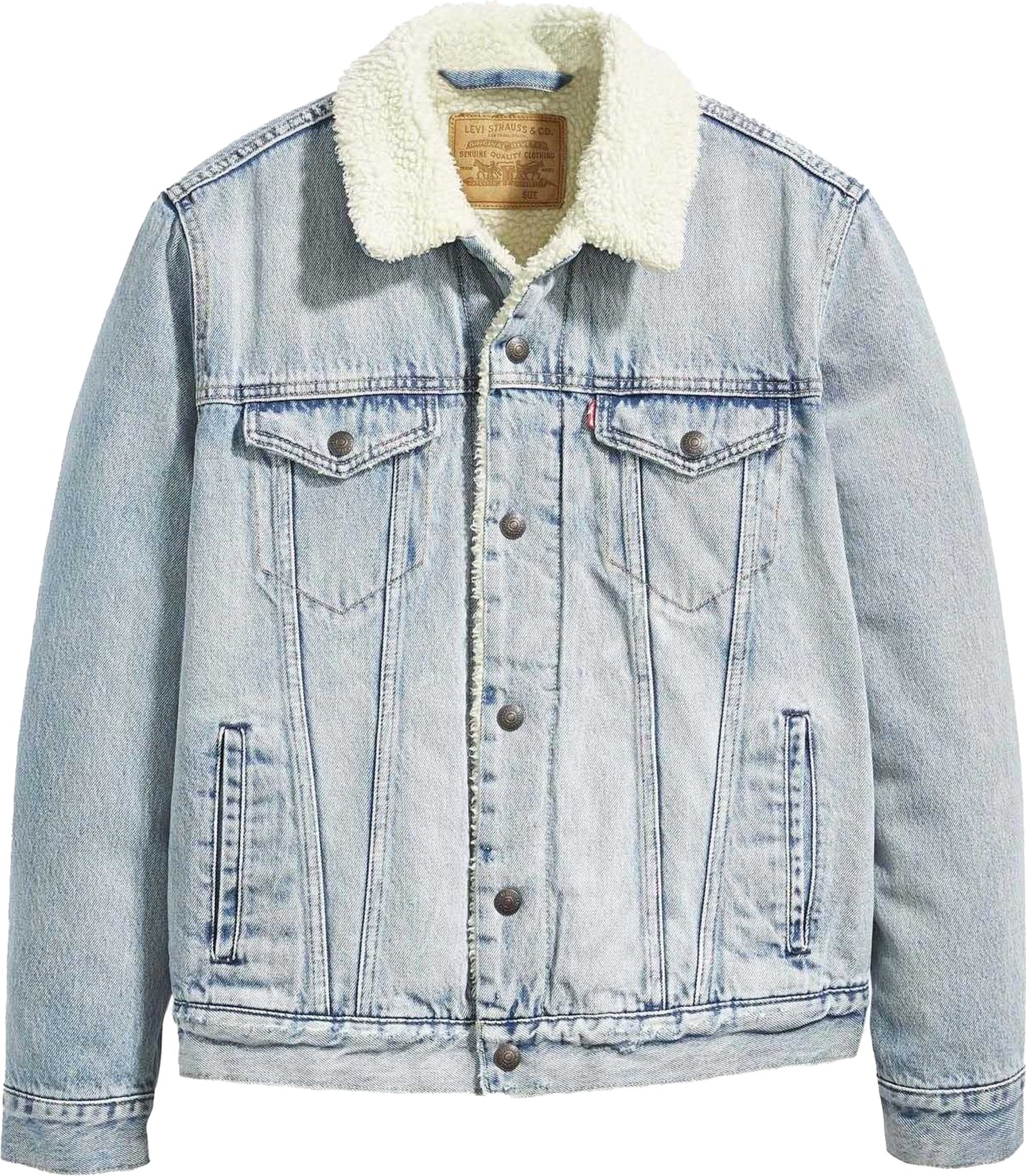 Levis - "Type III" Truckerjacke für Herren, Teddy (Blau)