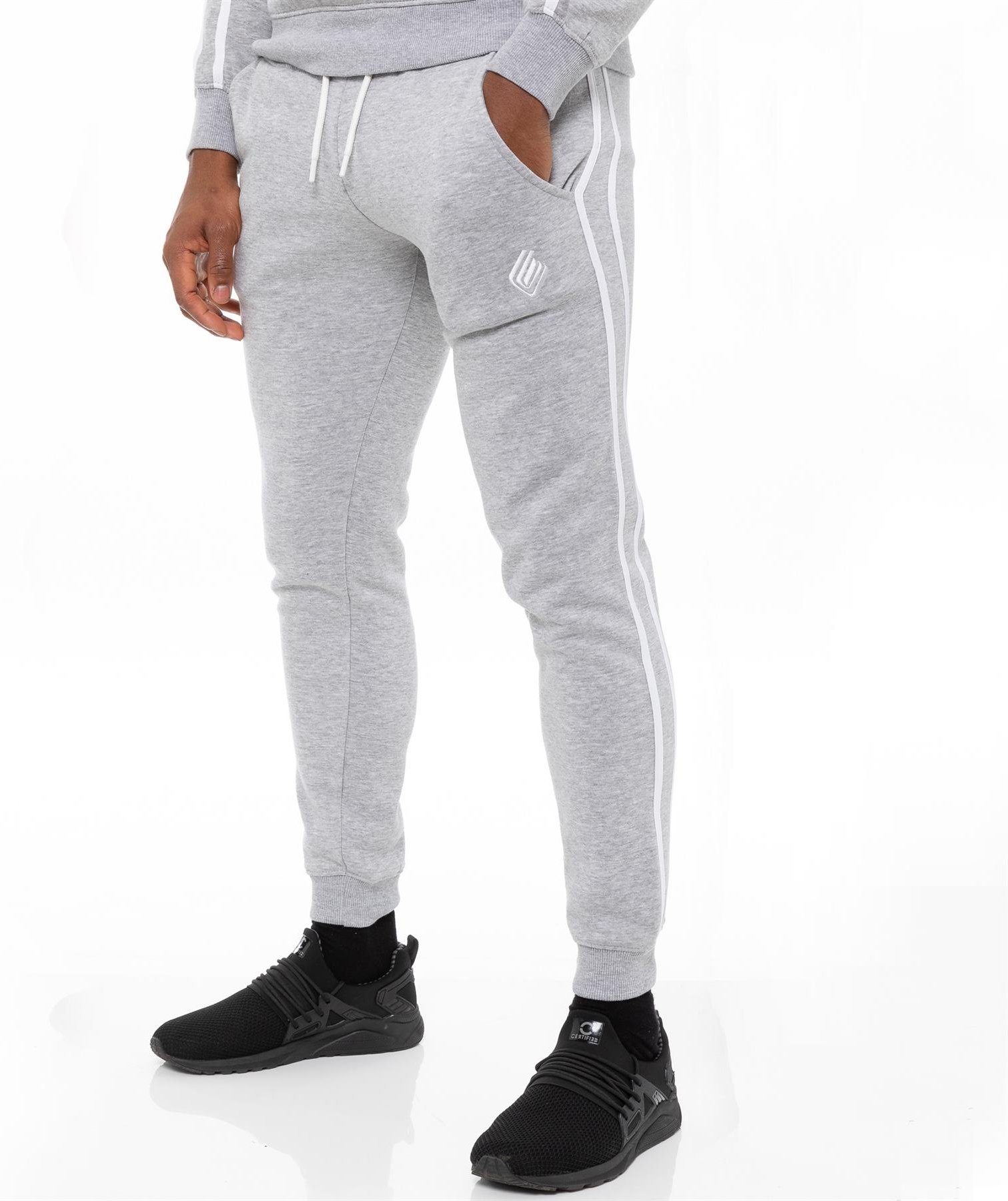 Grauer Trainingsanzug für Herren - Enzo Designer Menswear