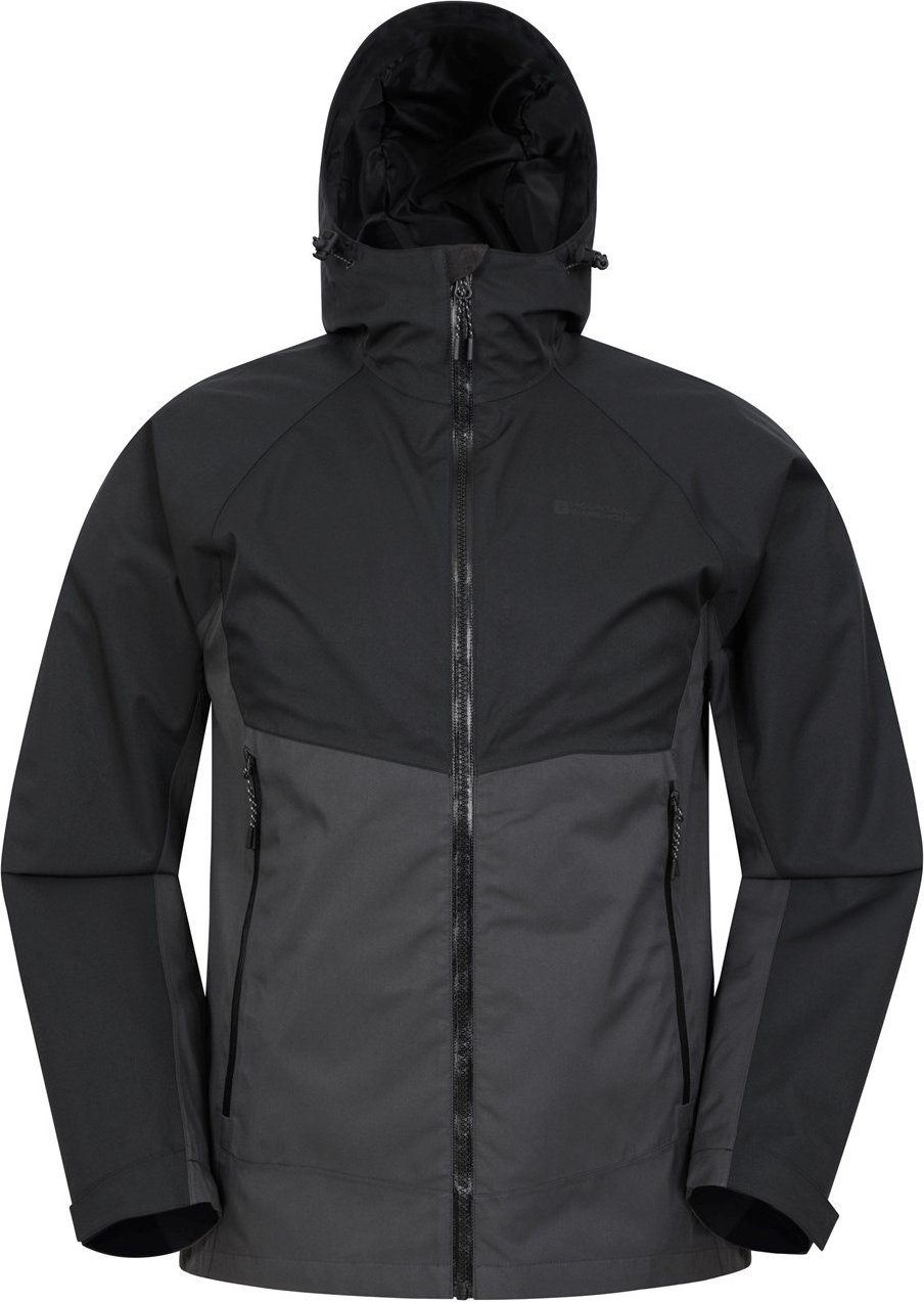 Mountain Warehouse Herren Verge Extreme Wasserdichte Jacke (Schwarz)