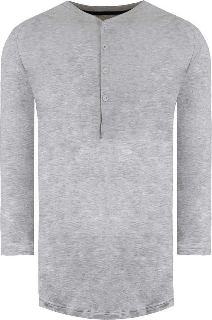 Under Armour Recovery Nachtwäsche Herren grauer Henley Top