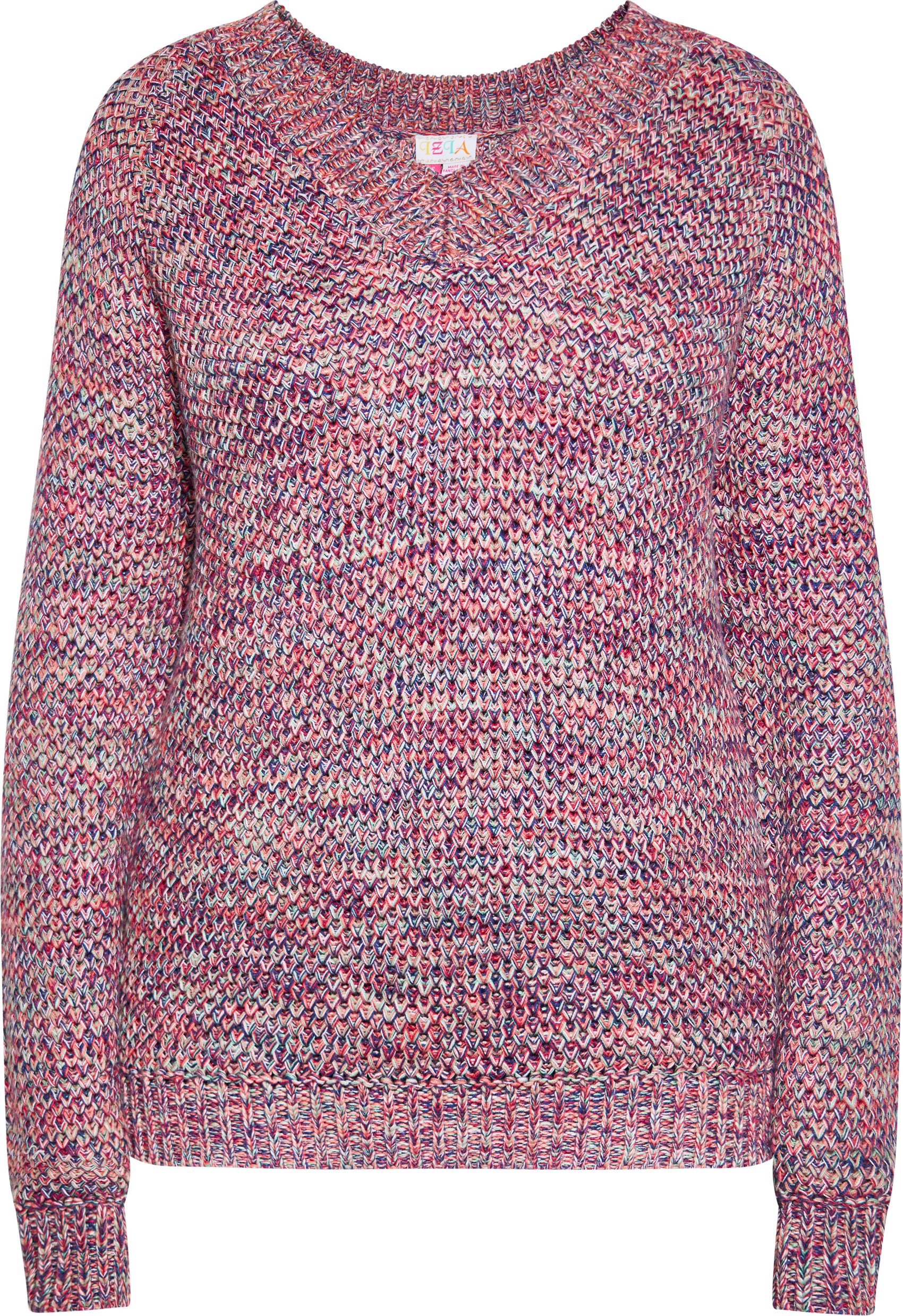 IZIA Strickpullover Damen Rosa Mehrfarbig